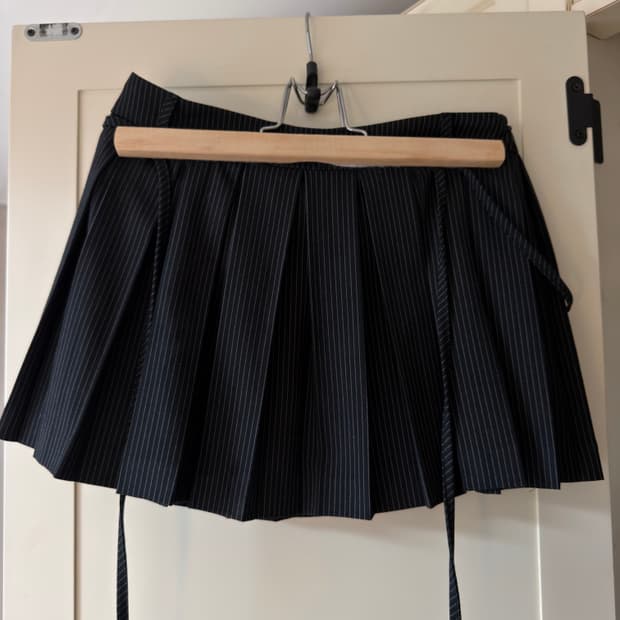 쓰리타임즈 스커트 스트라이프