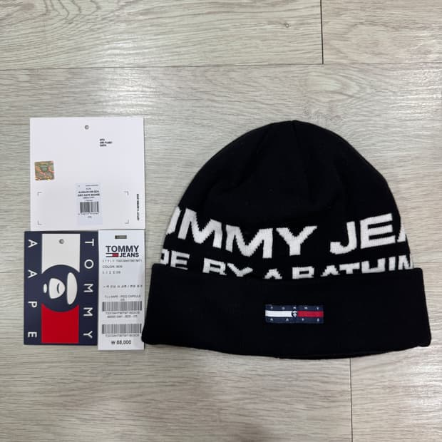 AAPE  에이프 x 타미진 콜라보 비니 블랙