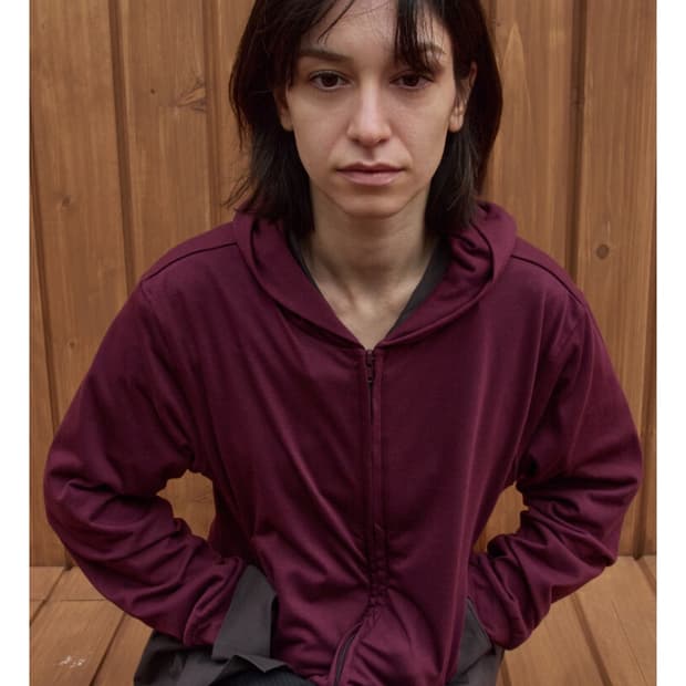 머듈 후드집업 버건디 3사이즈