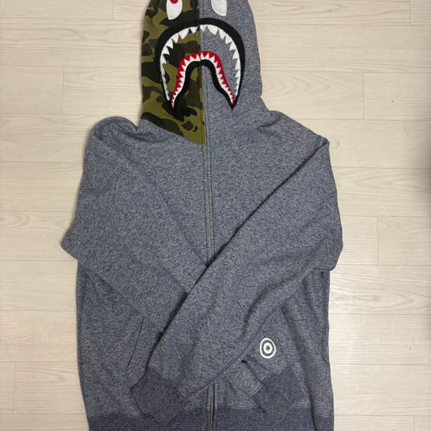 [XL] 베이프 그레이 샤크후드 판매합니다