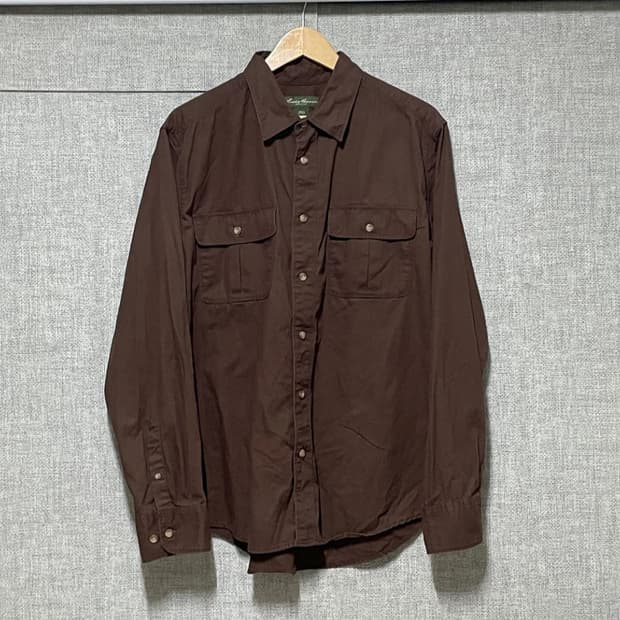 에디 바우어 브라운 투포켓 셔츠 XL 105~110