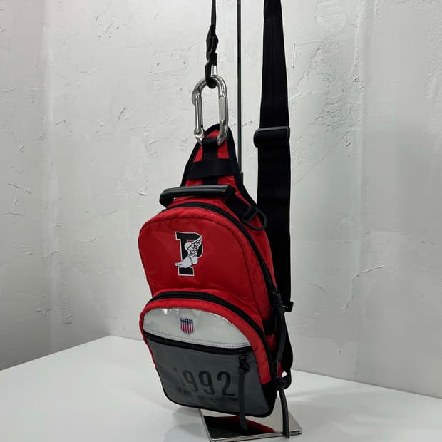 폴로 랄프로렌 1992에디션 P윙 스타디움 웨이스트백 크로스백 힙색