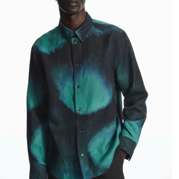 코스(COS) 남성 그라디언트 도트 프린트 셔츠 XL