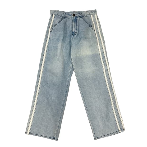 스컬프터 라인 데님 팬츠