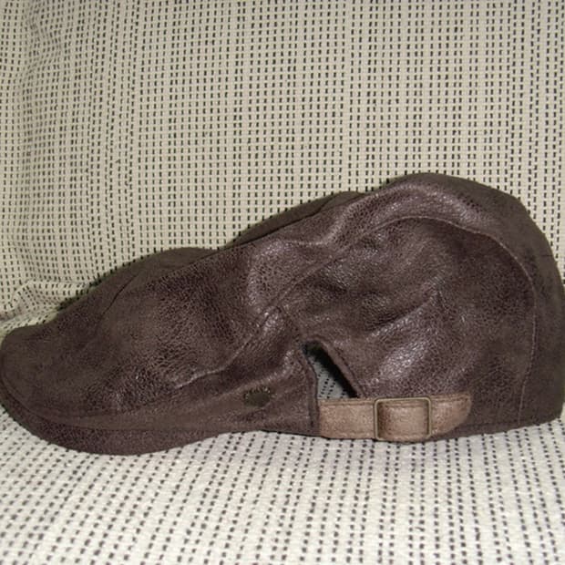 빈티지 헌팅캡 브라운