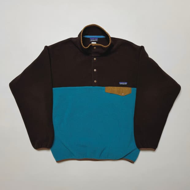 [M] 파타고니아 신칠라 플리스 후리스 브라운 블루