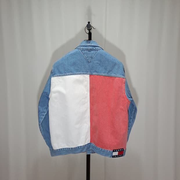 (택포) 타미진 오버사이즈 트러커 빅로고 자켓 B213