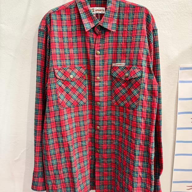 US vintage K2 sports 체크셔츠