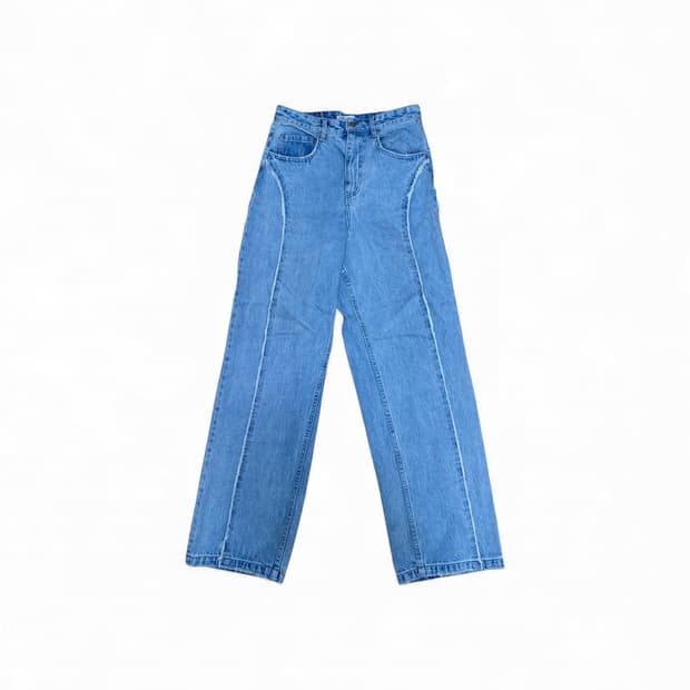 자라 와이드 디테일 팬츠