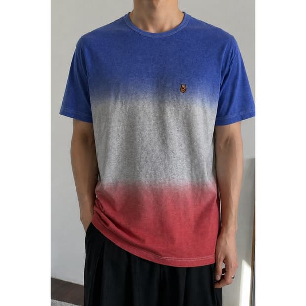 그라데이션 반팔 티