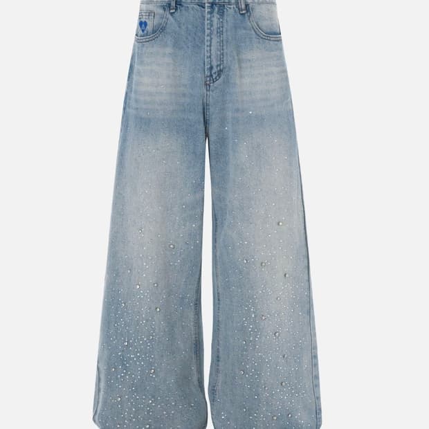 (M) Aelfric Eden 라인스톤 보석 청바지 (US)