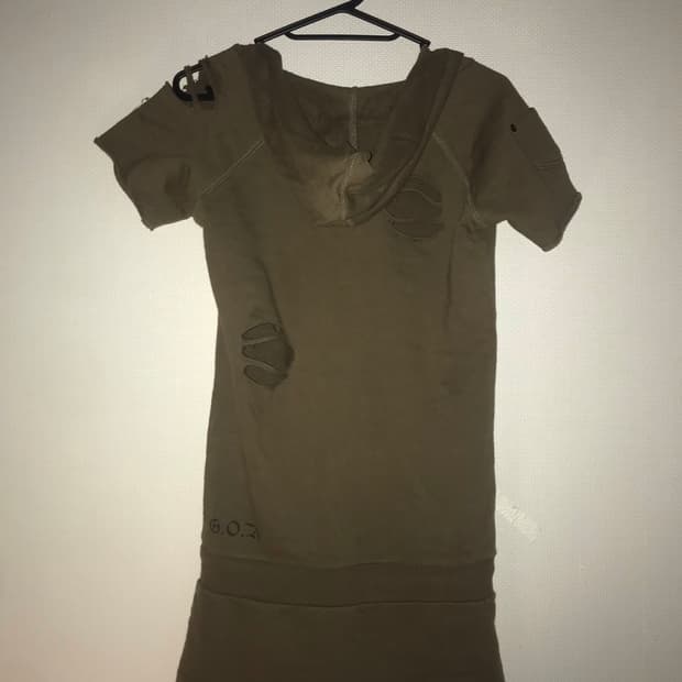 G.O.A 00's grunge details hoody onepiece