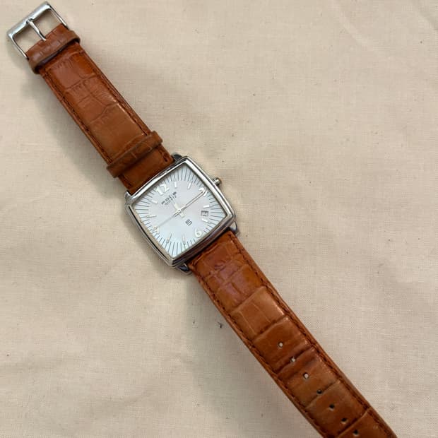 포체(FOCE) 클래식 사각 쿼츠 시계 (F421GSL)