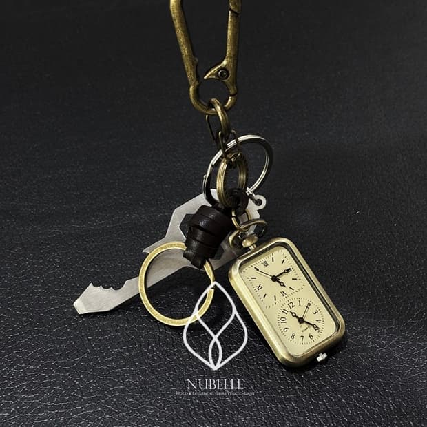 🌗 Vintage clock keyring / 빈티지 시계 오프너 키링