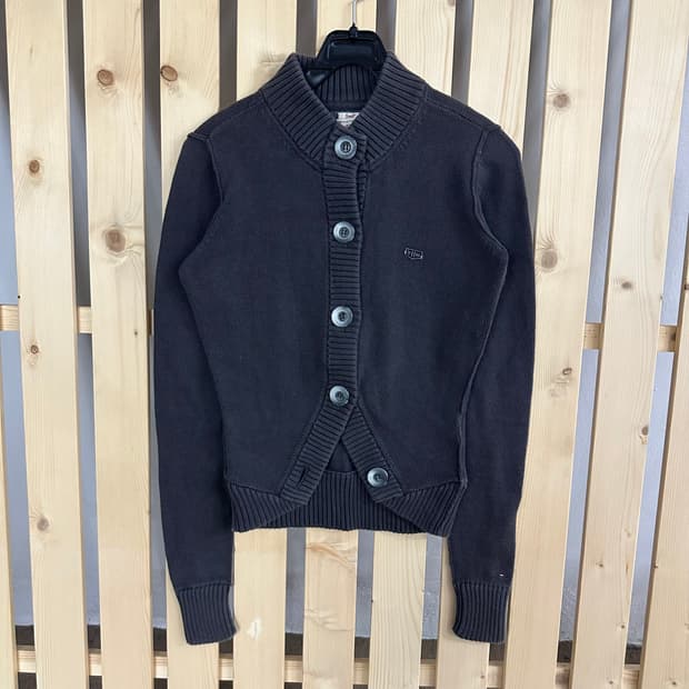 (S) 타미힐피거 차콜 볼레로 니트 가디건