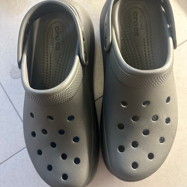 크록스 크러쉬 클로그 더스티 올리브 280