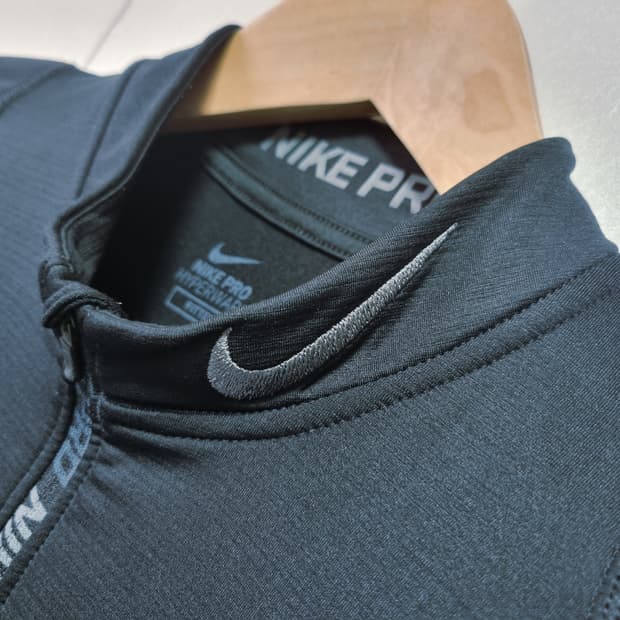 남성 구형 나이키 프로 PRO 하이퍼웜 반집업 기능성 긴팔 티 트레이닝복