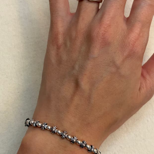 Gothic Silver 925 Cross Bracelet