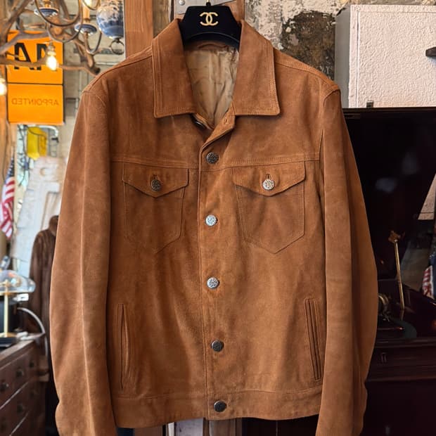 이태리 Brian Dales 레더 스웨이드 자켓