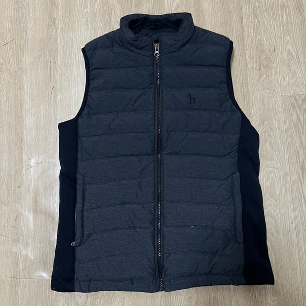 헤지스 골프 덕다운 경량 패딩조끼 S/90 