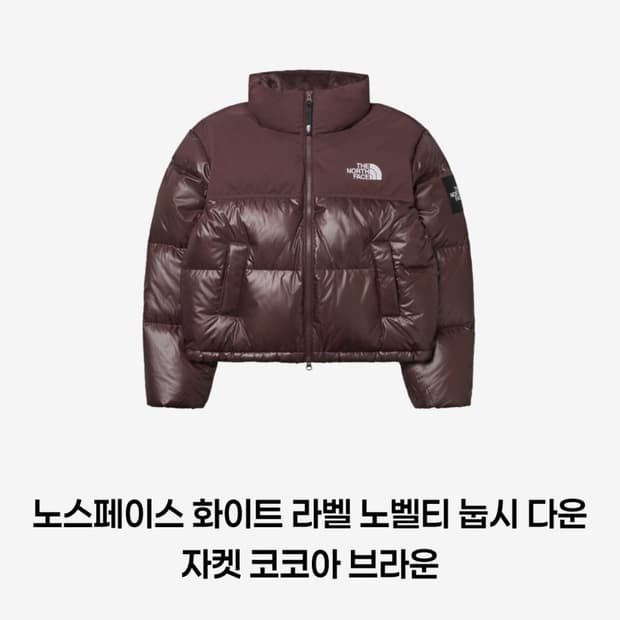 노스페이스 눕시 코코아 브라운