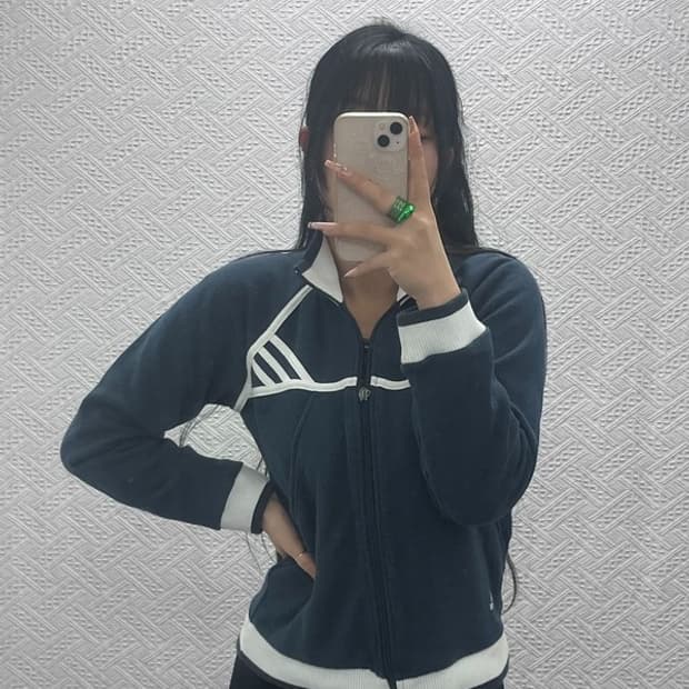 아디다스 재팬 희귀 올드스쿨 레트로 크롭 약기모 집업 L C08241