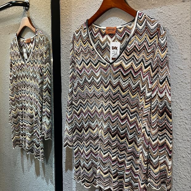 missoni 패턴 크로쉐 니트