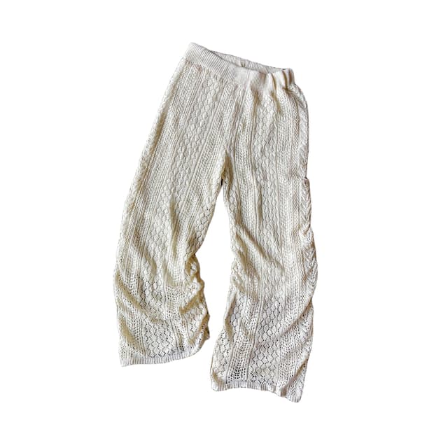 Crochet Knit Banding Pants