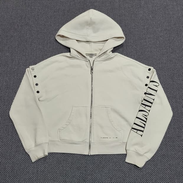 (여성) 올세인츠 사이드로고 기모 후드집업 (XS)