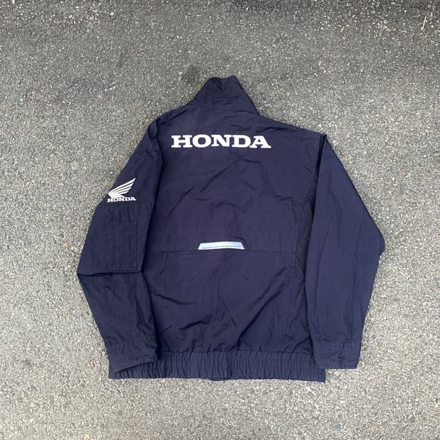 90s 혼다 자수 코튼 레이싱 자켓 올드스쿨 힙합 점퍼 M L