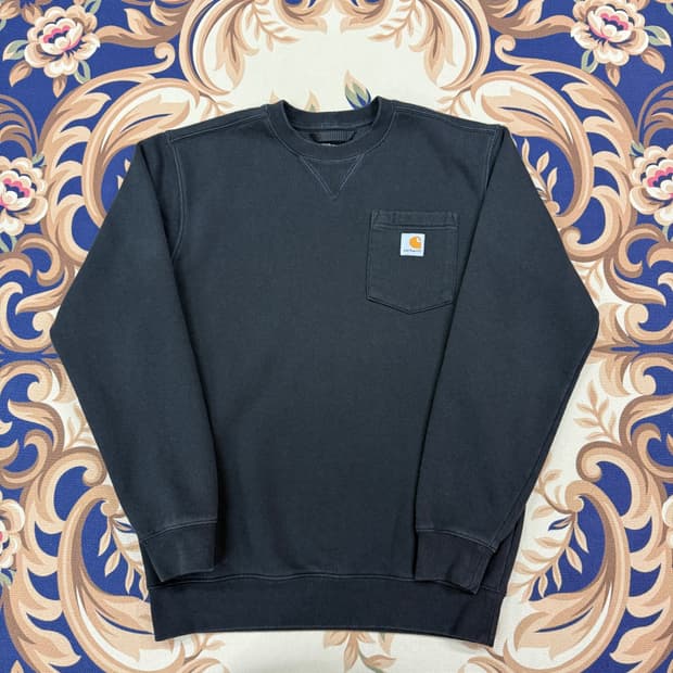 (S)칼하트 Carhartt 원포켓 맨투맨(블랙)