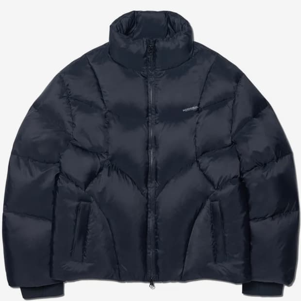 노매뉴얼 덕다운 패딩 블랙