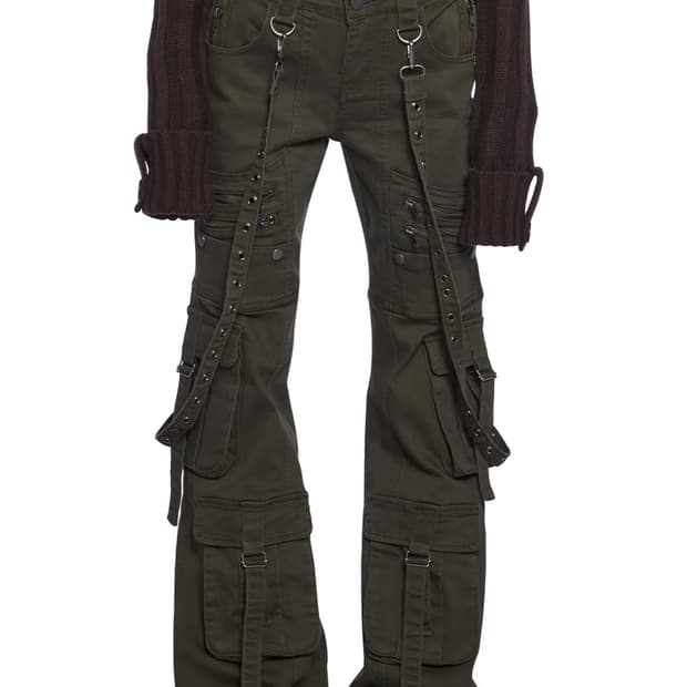 돌스킬 부츠컷 카고팬츠 y2k dollskill aurora pants