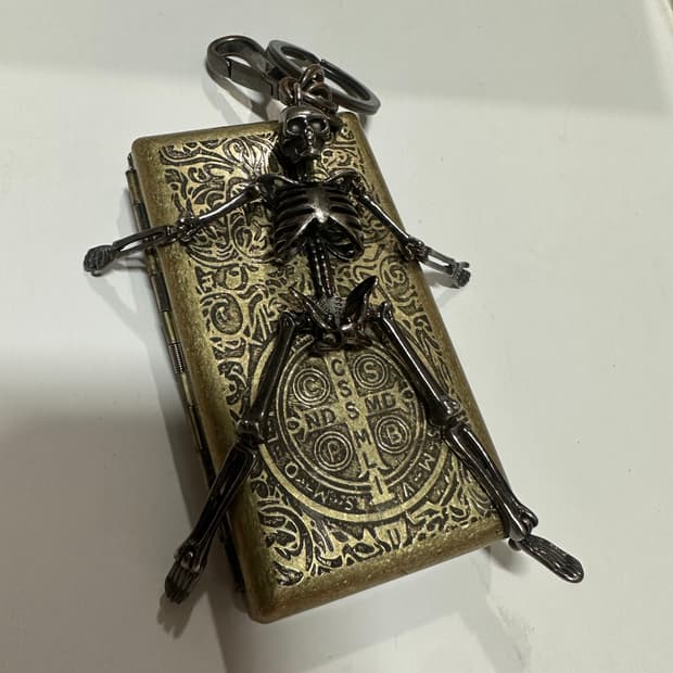 (rare) 알렉산더 맥퀸 스켈레톤 키링 크롬