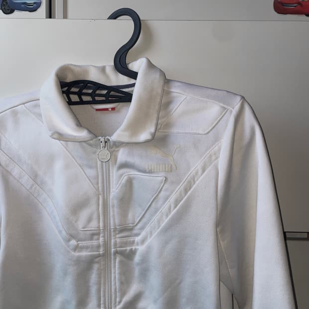 푸마 화이트 슬림핏 져지