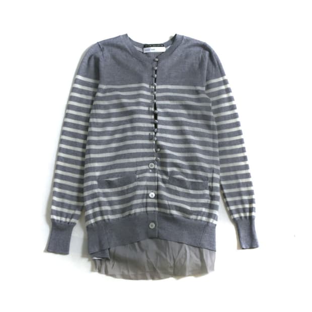 사카이 sacai 스트라이프 믹스 가디건