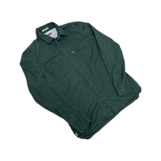 리바이스 그린올리브 투포켓 빈티지 셔츠