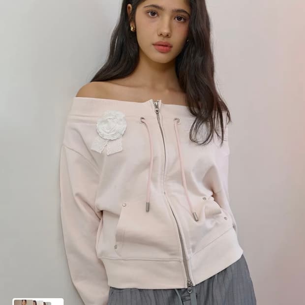 비터셀즈 오프숄더 집업