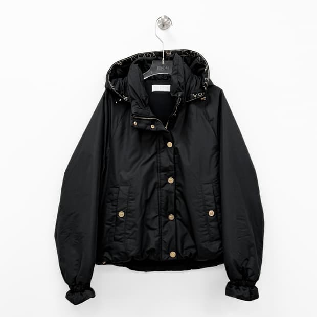 에스카다 로고 테이핑 후드 패딩 점퍼