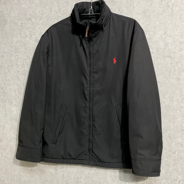 [L] 폴로랄프로렌 블랙 폴리쉘 블루종 자켓