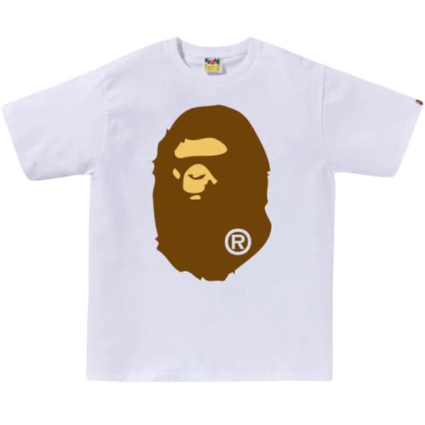 베이프 빅 에이프 헤드 티셔츠 화이트