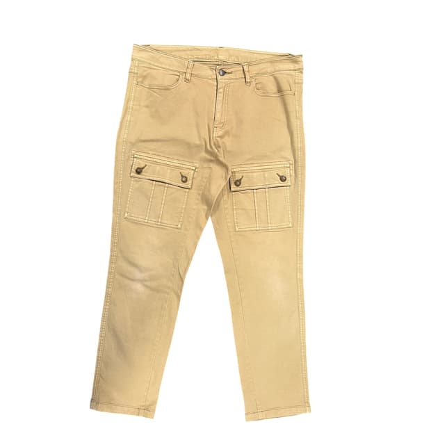 P052 JPN 베이지 포켓디테일 카고 팬츠 OS