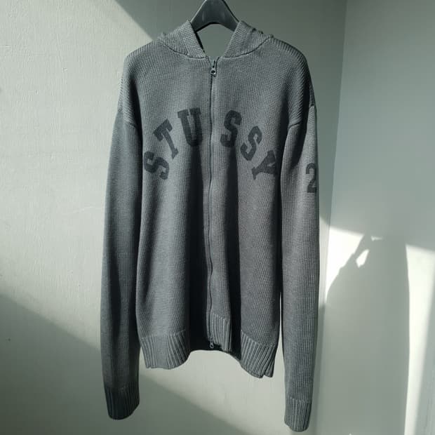 90s,00s Stussy knit hood zipup