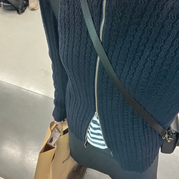 Alberta Ferretti zip-up knit