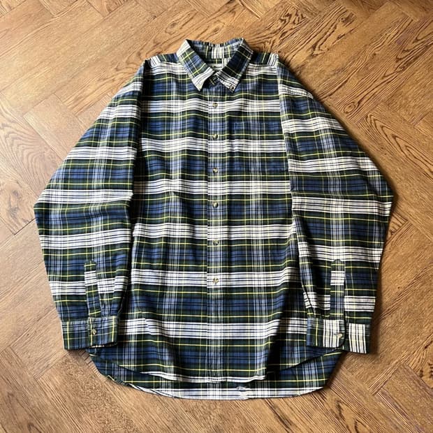 [3XL]90's L.L.Bean USA 엘엘빈 오버핏 타탄체크 셔츠