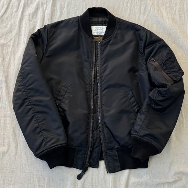 페로우즈 재팬 블랙 ma1 항공점퍼 L