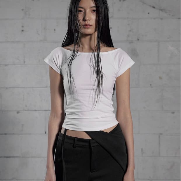 보헤미안서울 basic boatneck t 베이직 보트넥 티