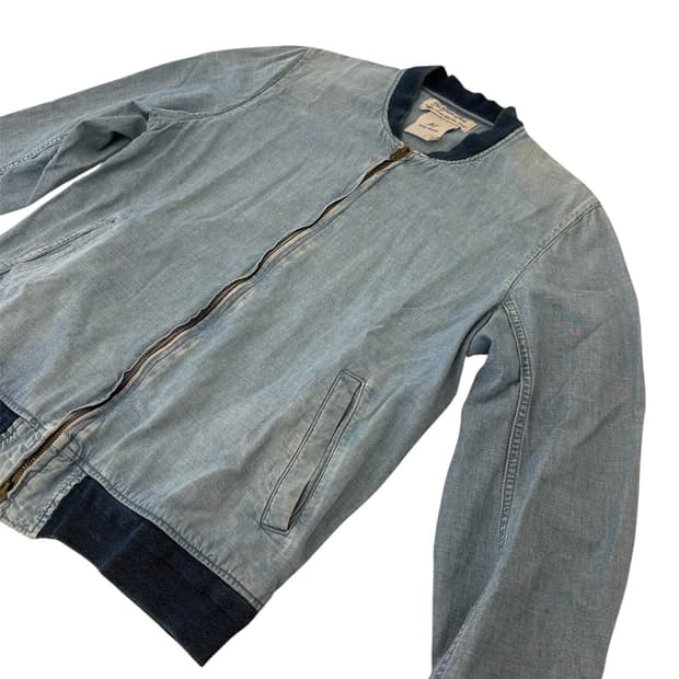 레미릴리프 데님 반다나 봄버자켓