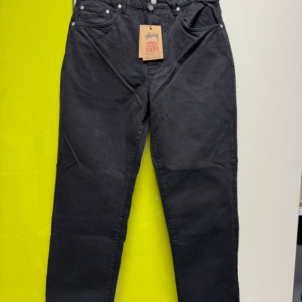 [32] 스투시 클래식 진 오버다이드 블랙