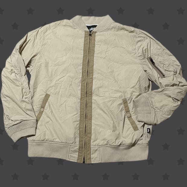 스투시 올드스쿨 아카이브 고프코어룩 항공점퍼 바람막이 